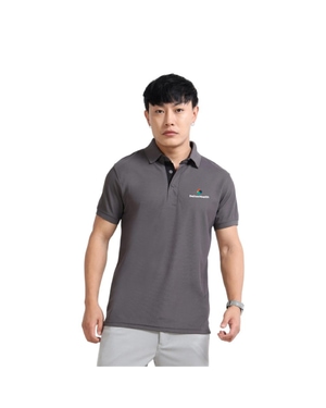 Greys&Blues AeroPiq Polo Tshirt- Dark Grey